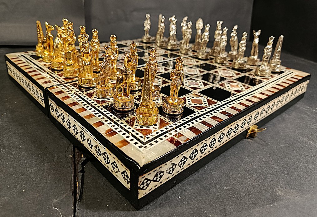 Chess set - Faraones Egipcios - Mother of Pearl, Wood #1.0