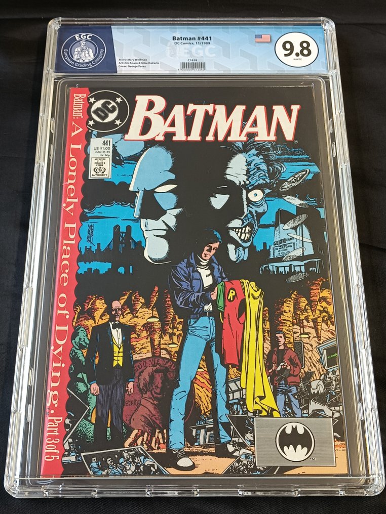 Batman #441 - EGC 9.8 - A Lonely Place of Dying, part 3: Parallel Lines! - 1 Graded comic - First edition - 1989 #1.0