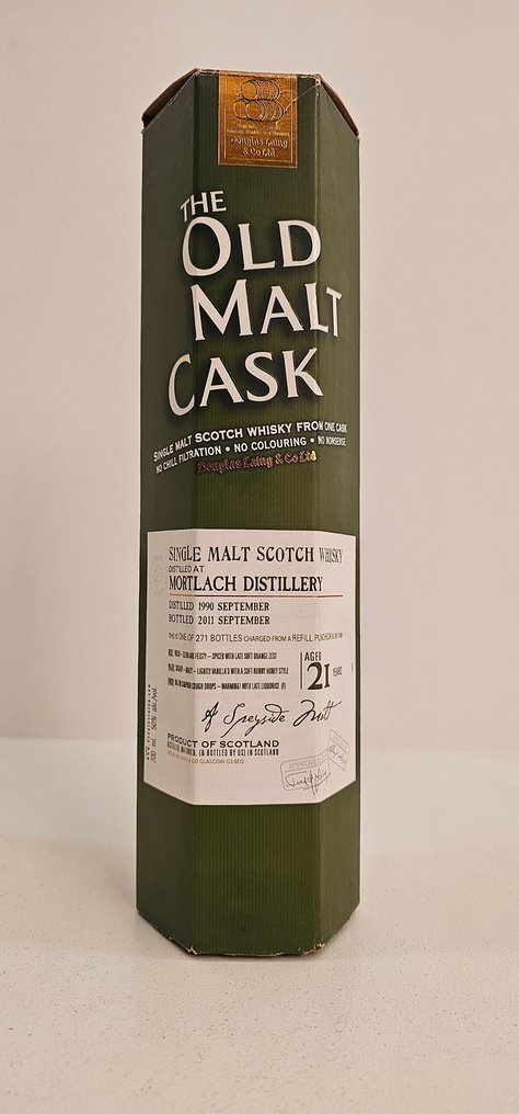 Mortlach 1990 21 years old Old Malt Cask - Douglas Laing  - b. 2011  - 70 cl  #3.2
