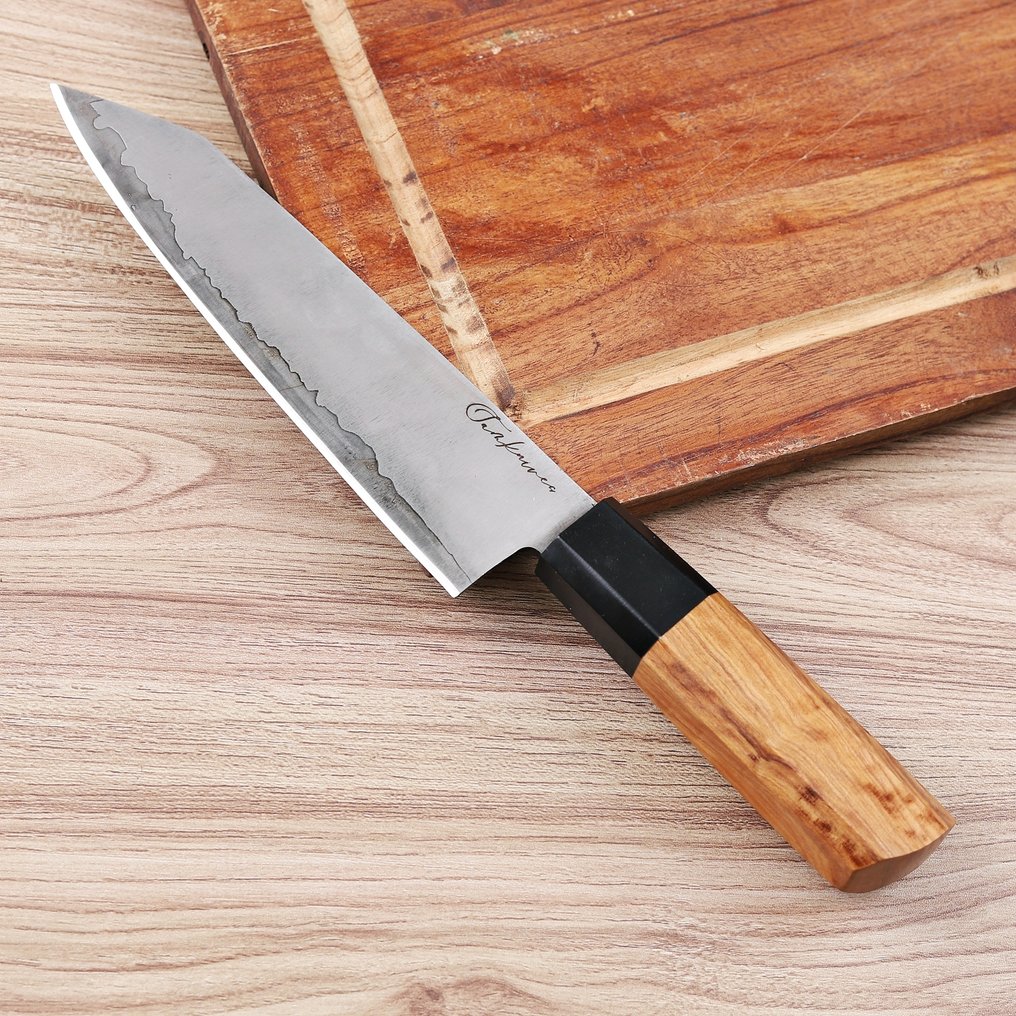 Sam Knives Handcrafted Chef’s Knife - Bordkniv - Stål, Træ - A10 #1.0