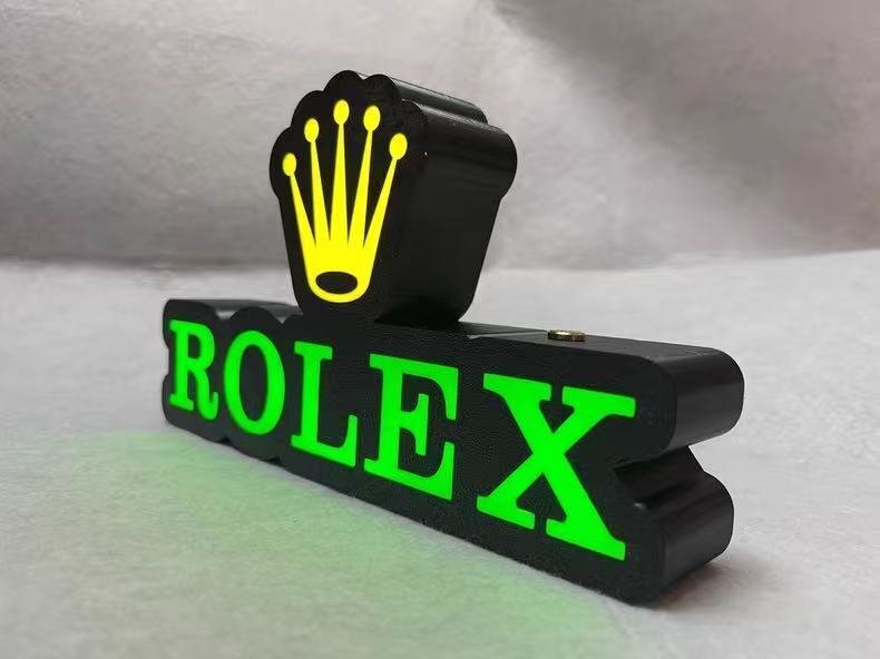 Lampprydnad - Rolex upplyst logo - Komposit #1.0