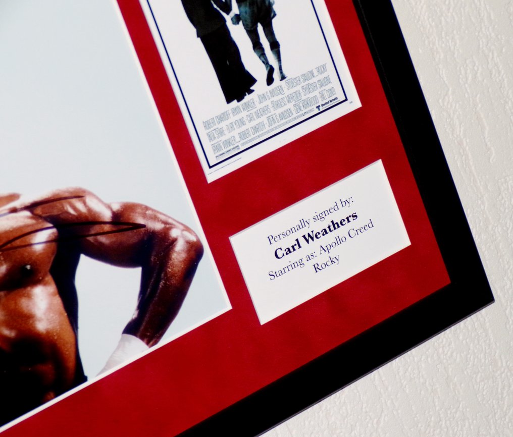 Rocky - Carl Weathers (RIP) (Apollo Creed) Premium Framed, signed + Certificate of Authenticity #2.1