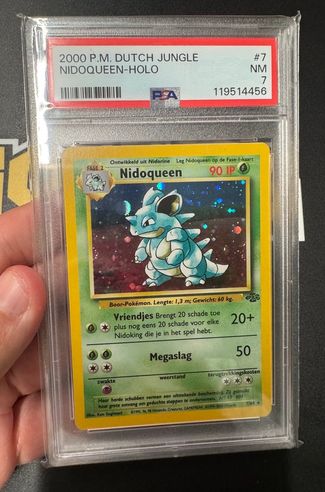 Pokémon - 1 Graded card Pokemon Nidoqueen Jungle Unlimited Dutch 7/64 Holo PSA 7 NEAR MINT (SHOULD GRADE HIGHER) - PSA 7 - WOTC #1.0