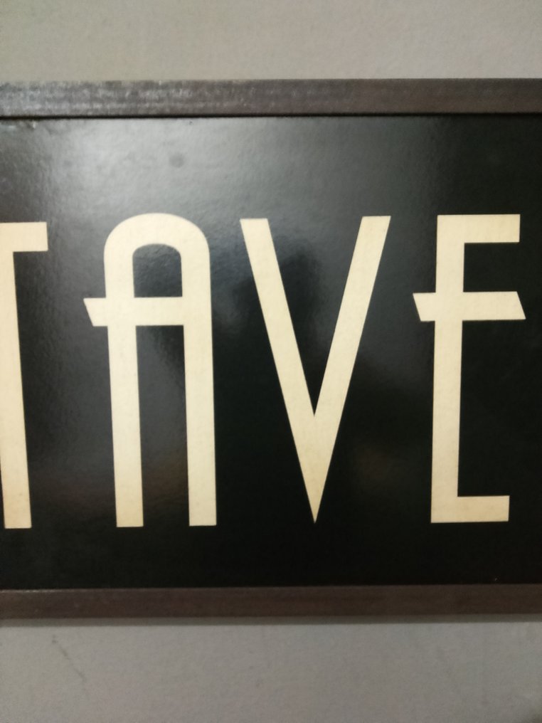 marchesini insegne Rovigo - 铁制招牌 Osteria - Osteria - 广告标牌 - 1970 - 铁 #4.3