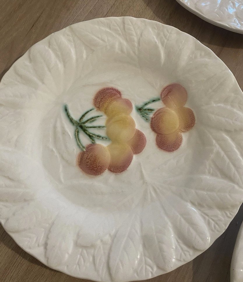 Sarreguemines - Serviço de sobremesa (7) - fruits - Barro - serviço de bolos #4.3