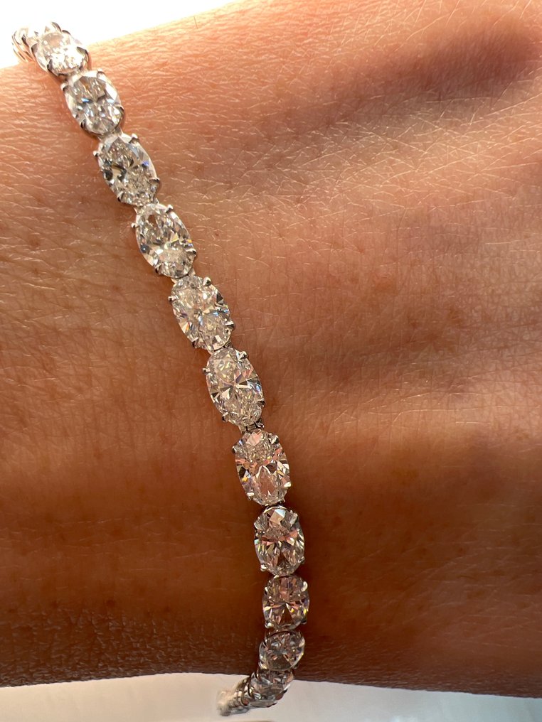 Armband - 14 kt Weißgold - 8.92ct. tw. Diamant (Laborgezüchtet (Lab Grown)) #3.2