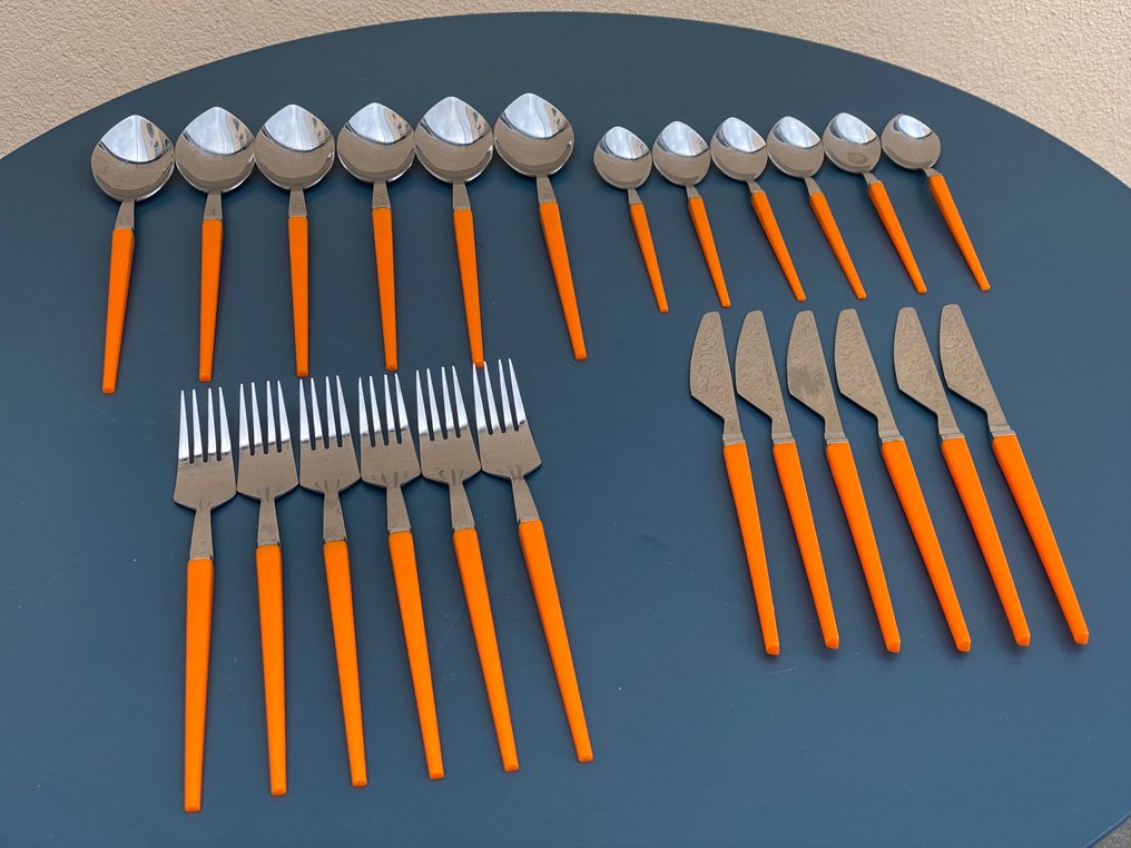 PINTI - Servizio di posate (24) - Acciaio, inox, Plastica - Set posate da 6 persone #1.0