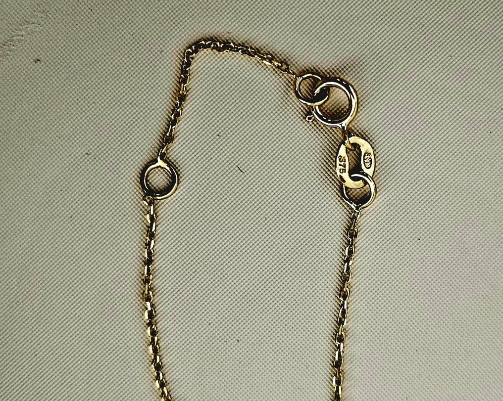 Nincs minimálár - ART - Choker nyaklánc - Sophia - 9 Kt Sárga arany - 0.01ct. tw. Gyémánt (Természetes) - Collana in Oro Infinito S #4.3