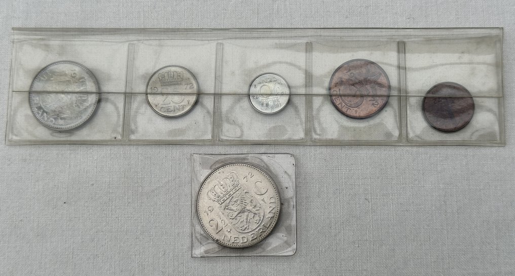 Nederland. Jaarset 1972, 1973, 1974 en 1975 in plastic strip (Zonder minimumprijs) #2.1