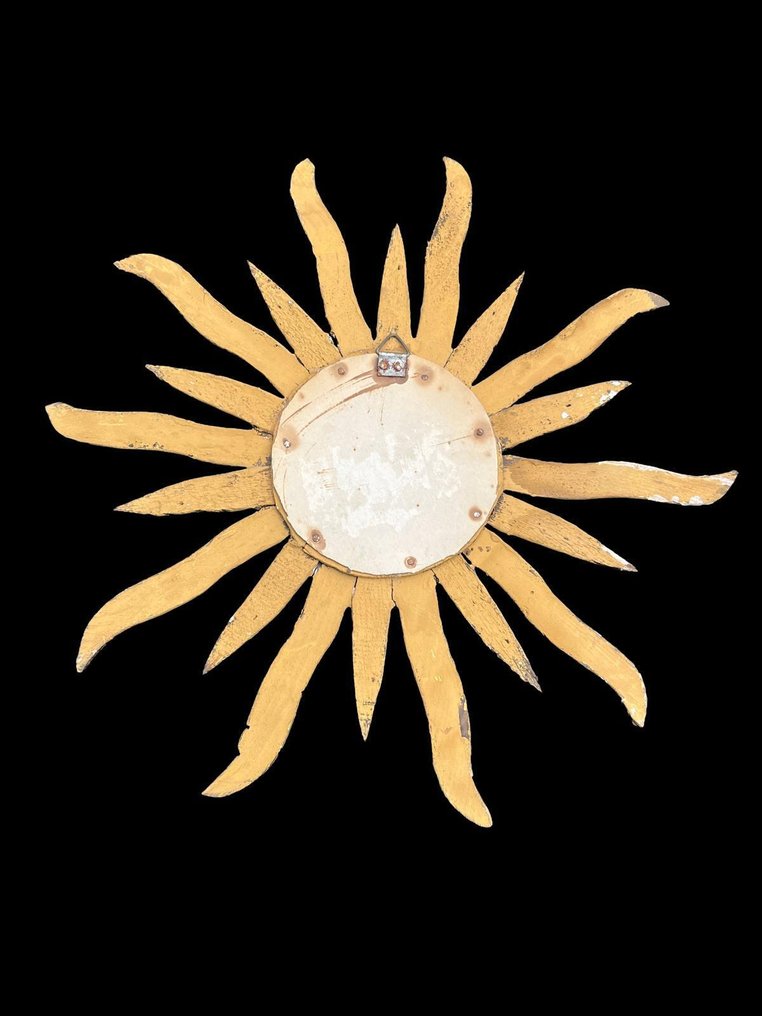 Καθρέφτης τοίχου  - Ξύλο - Βιντεοκλαστικός καθρέφτης με ακτίνες #4.3