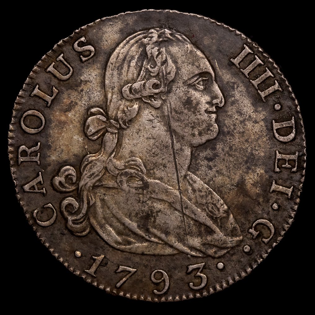 Espagne. Charles IV. 4 Reales 1793 - Madrid MF #1.0