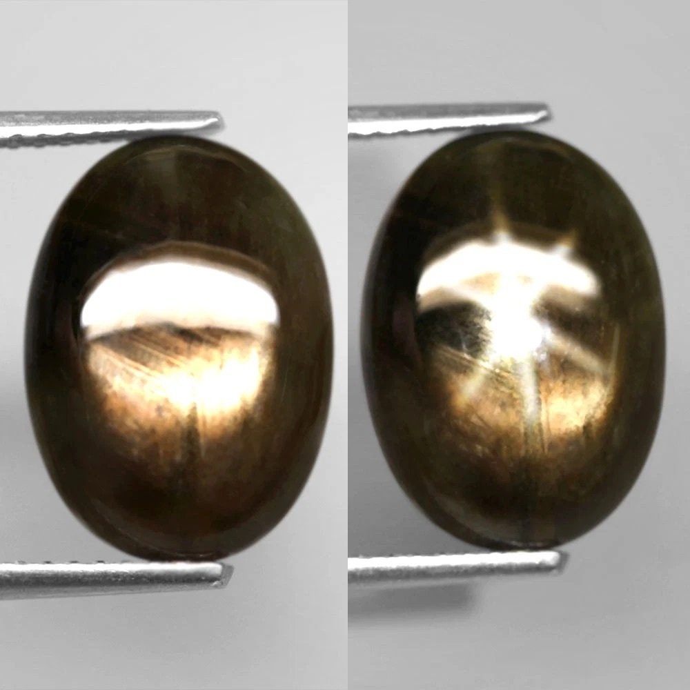 Nincs minimálár - 1 pcs Zafír (Star Sapphire) - 7.70 ct - Nincs laboratóriumi jelentés - 6 sugarak mindkét oldalon #1.0