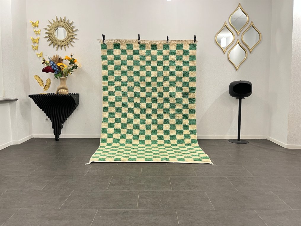 Berber, Uldtæppe i marokkansk stil - Tæppe - 254 cm - 158 cm - Håndlavet #1.0