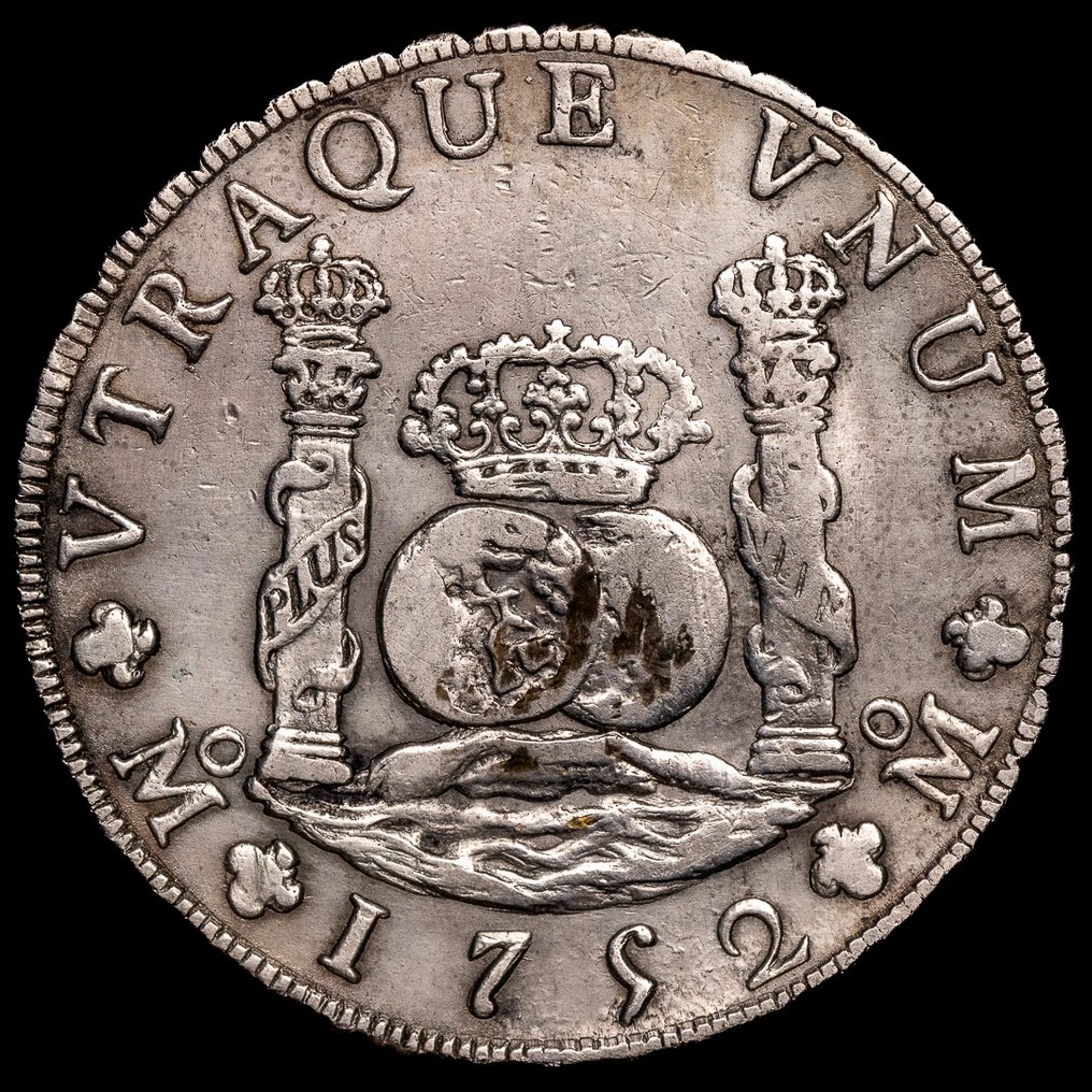 Spanyolország. Fernando VI. 8 Reales 1752 - Mexico MF Columnario #1.0