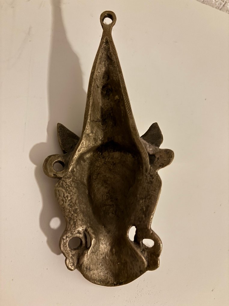 Skulptur, Handmade Tibetan masks Buddhist goddess Tara Devi - 20 cm - Messing #3.2