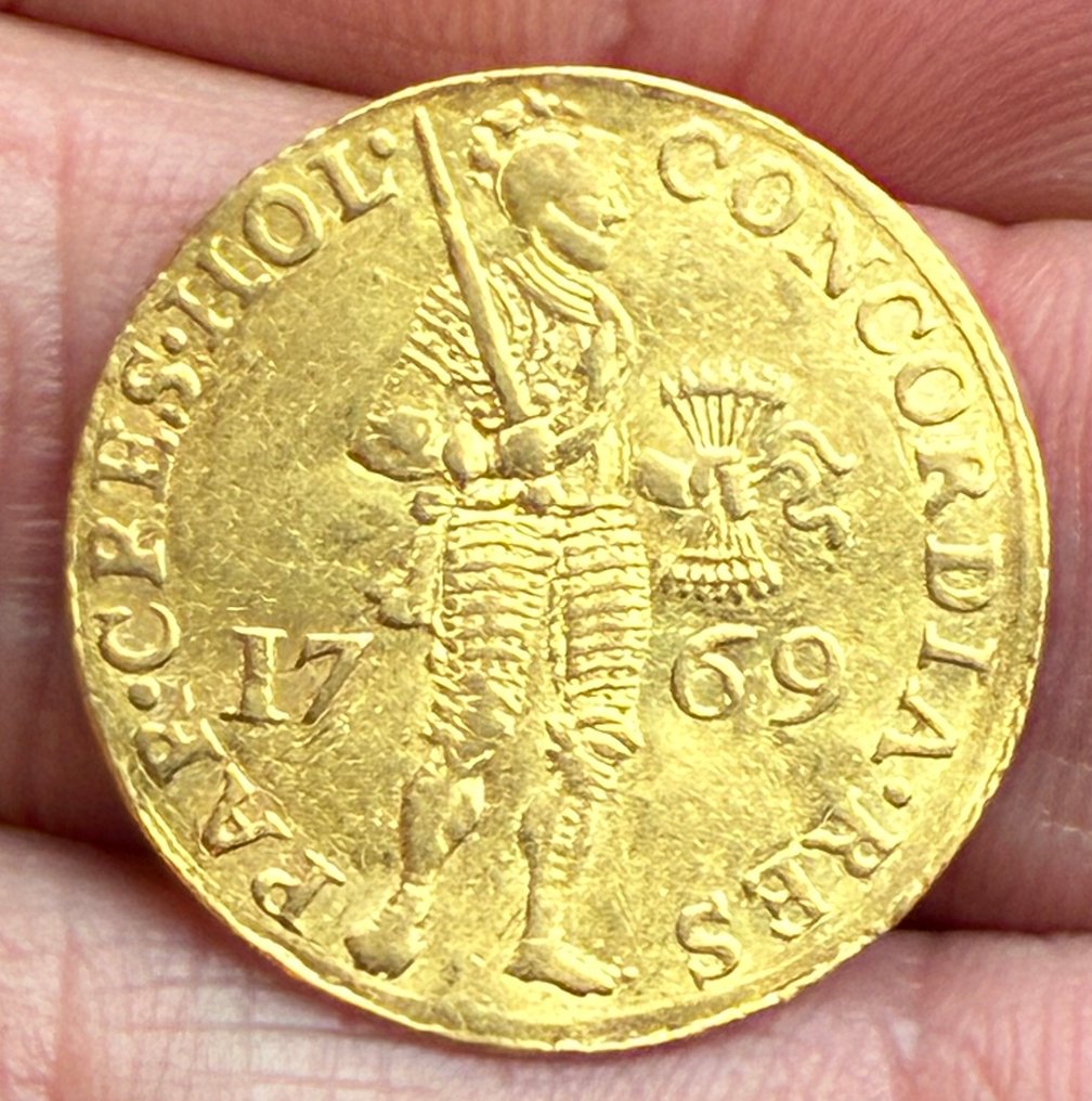 Netherlands, Dordrecht Gouden Dukaat 1769 / PR- / scherpe slag #1.0