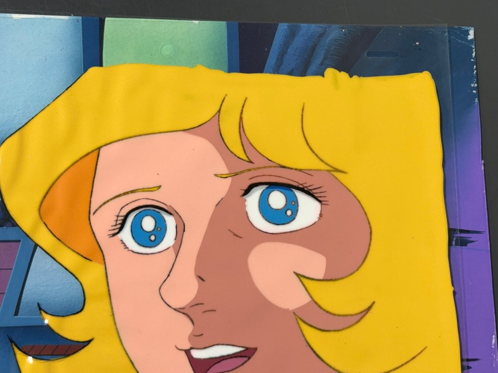 Toei Animation - Eredeti animációs cel Joan Randall-lel, festett háttérrel. - Captain Future (1978/79) #4.3