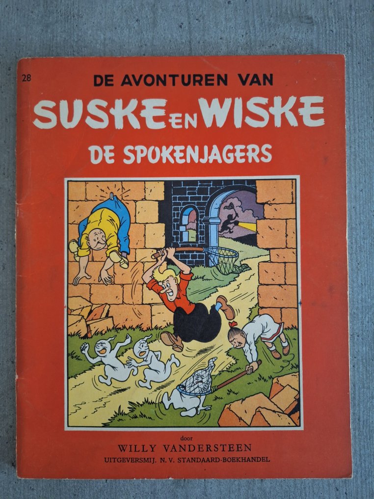 Suske en Wiske RV-28 - De Spokenjagers - 1 Album - Ensipainos - 1956 #1.0