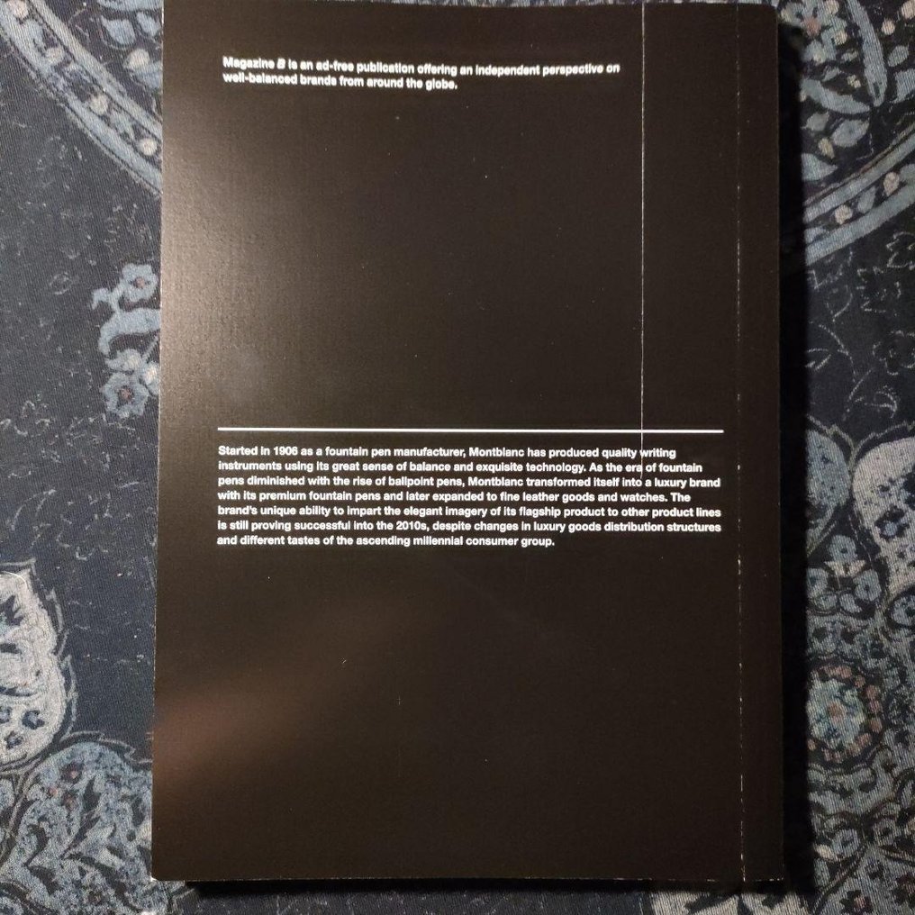 杂志B – Montblanc(第80期)——英文版,品牌纪录杂志 #2.1