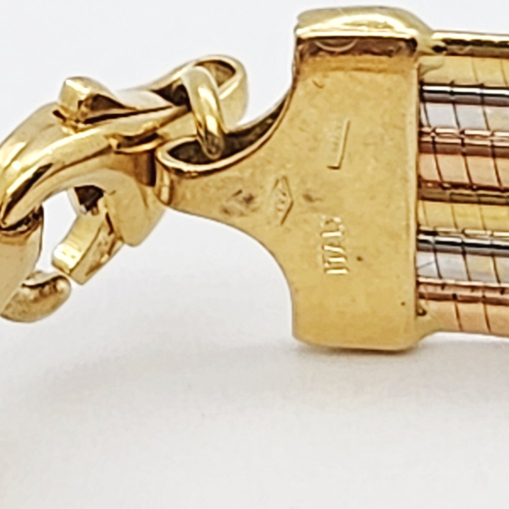 Βραχιόλι - 18 καράτια Κίτρινο χρυσό, Λευκός χρυσός, Ροζ χρυσό #3.2