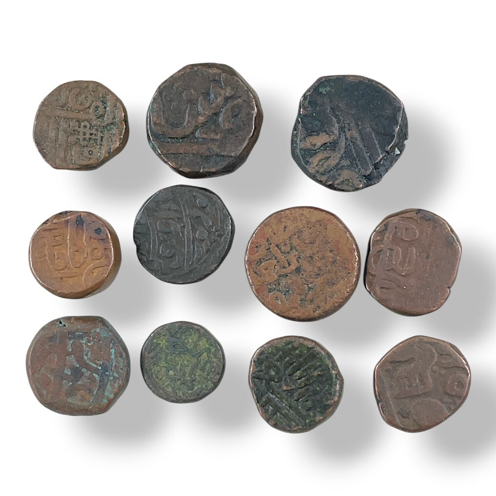 Britannian Intia. Lote de 11 Moedas India Princely States Várias datas (Ei pohjahintaa) #1.0