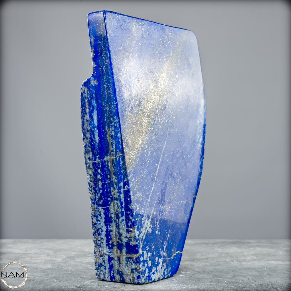 Calitate naturală primă, lapis lazuli albastru regal Formă neimpusă- 1543.38 g #4.3