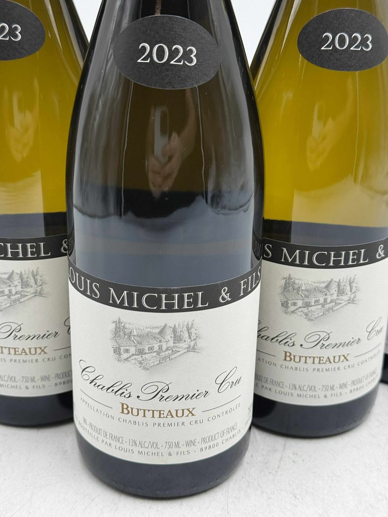 2023 Louis Michel & Fils "Butteaux" - Chablis 1er Cru - 6 Flasker (0,75 L) #1.0