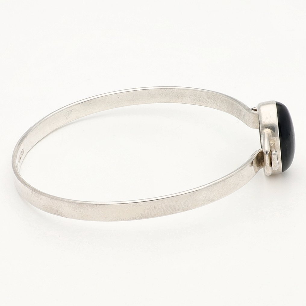 Senza prezzo di riserva - Bracciale Turku, Finlandia .925/1000 argento - Onyx #4.3
