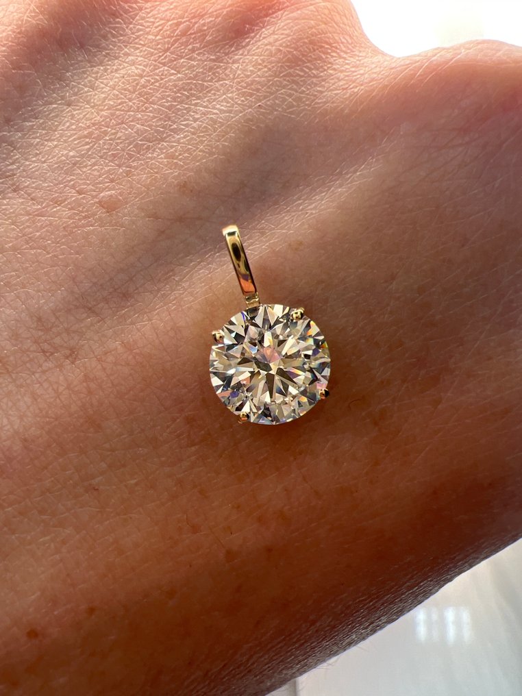 No reserve price - Pendant - 14 kt. Yellow gold - 2.04ct. tw. Diamond (Lab-grown) #3.2