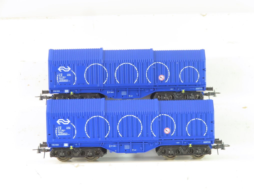 Roco H0 - 47426 - Model wagonu towarowego (2) - 2x teleskopowe wózki do przewozu rolek stalowych - NS #1.0