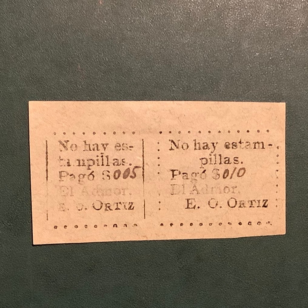 Kolumbia 1901/1904 - Cauca kiadási helyszínként összefüggő pár. - Michel 48/49 #1.0