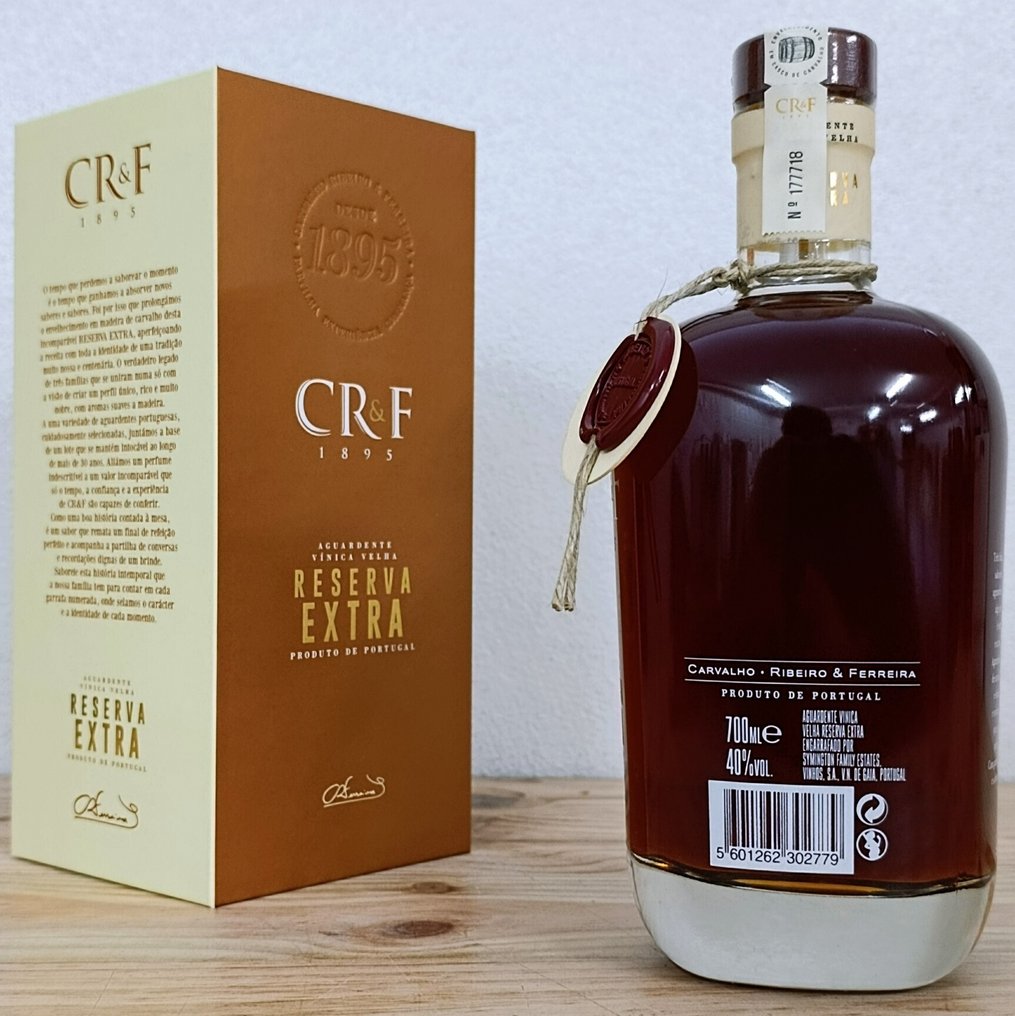 Carvalho Ribeiro & Ferreira - CR&F Reserva Extra Old Wine Brandy - 70cl - 2 bottiglie #3.2