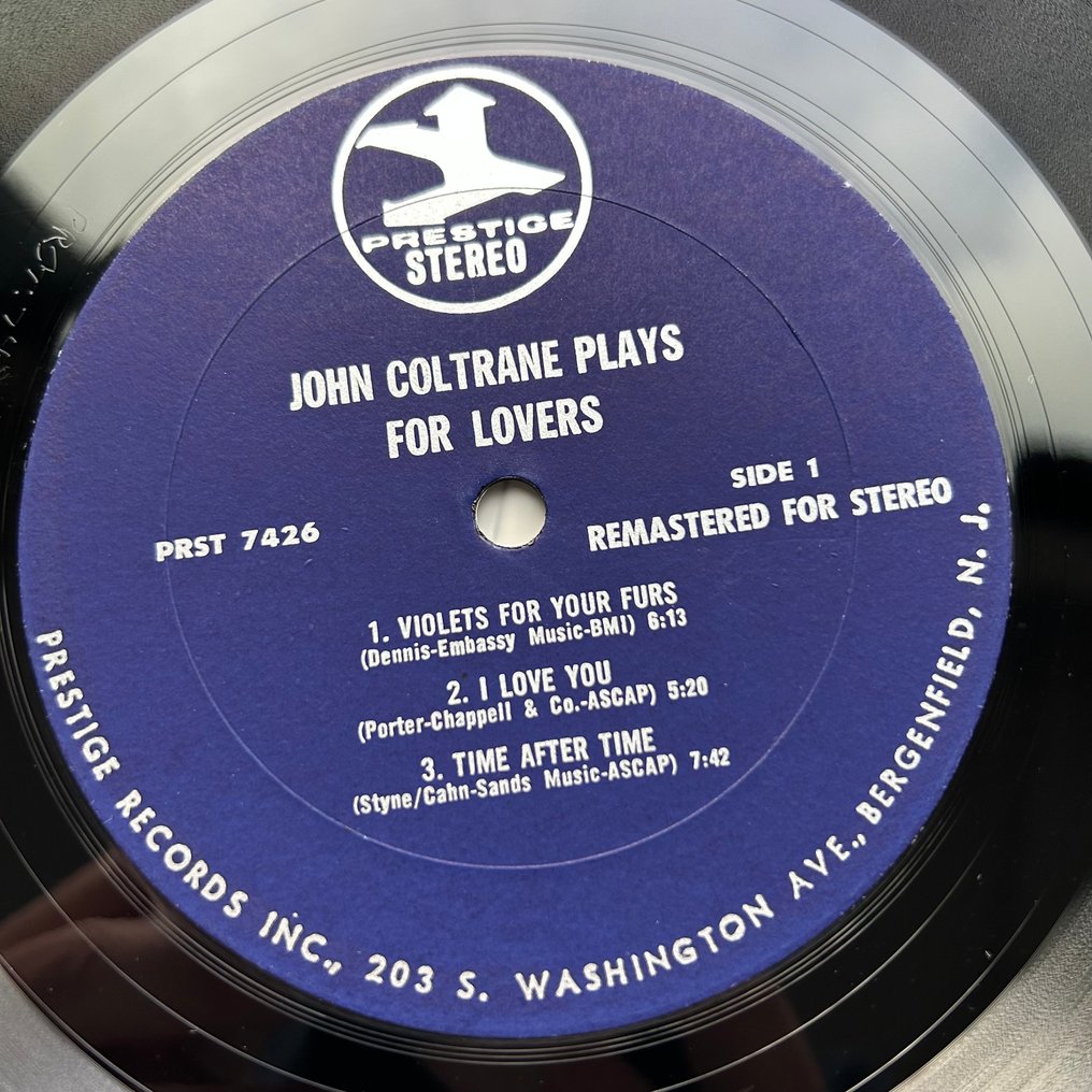 John Coltrane - Plays For Lovers - Yksittäinen vinyylilevy - Remasteroitu, Stereo - 1966 #2.1
