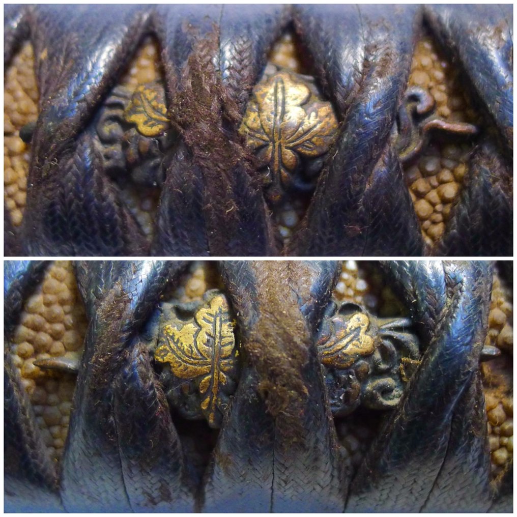 美丽的飞翔的鹤，雾叶图案的柄 - 日本 - 江戶時代（1600-1868） #2.1