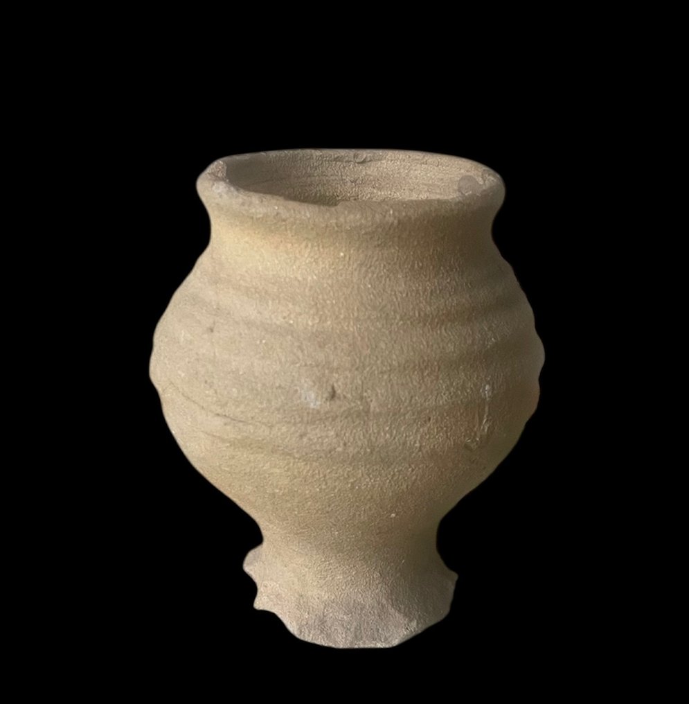 Középkori, keresztes hadjáratok kora Kőedény Csésze - 11 cm - 13. és 14. század  (Nincs minimálár) #1.0