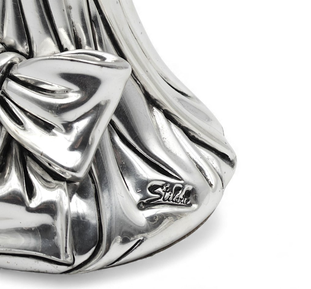 StilArte, Argento Italiano - 桌上用品套裝 - Collezione di 4x Decorazioni mod. "Fiocco di Natale", 1970s - 镀银 #3.2