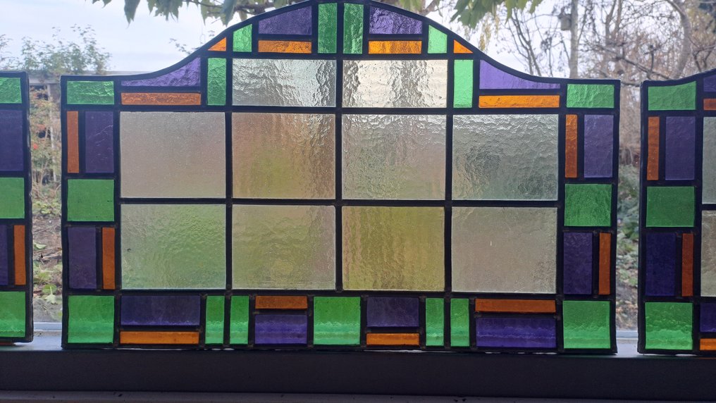 Art Deco Stained glass window (3) - 1920-1930 #3.2