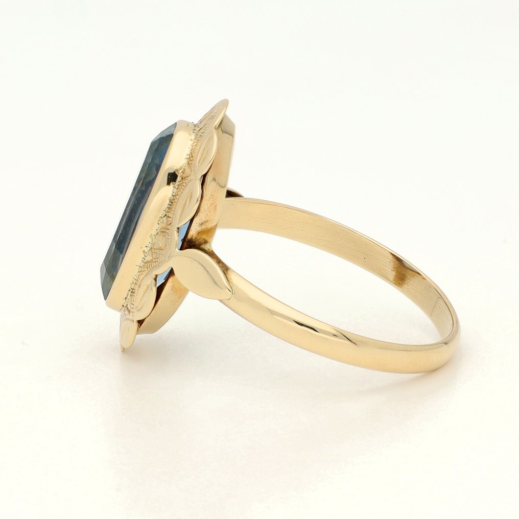 Anel - 14 K Ouro amarelo - Topázio #2.1