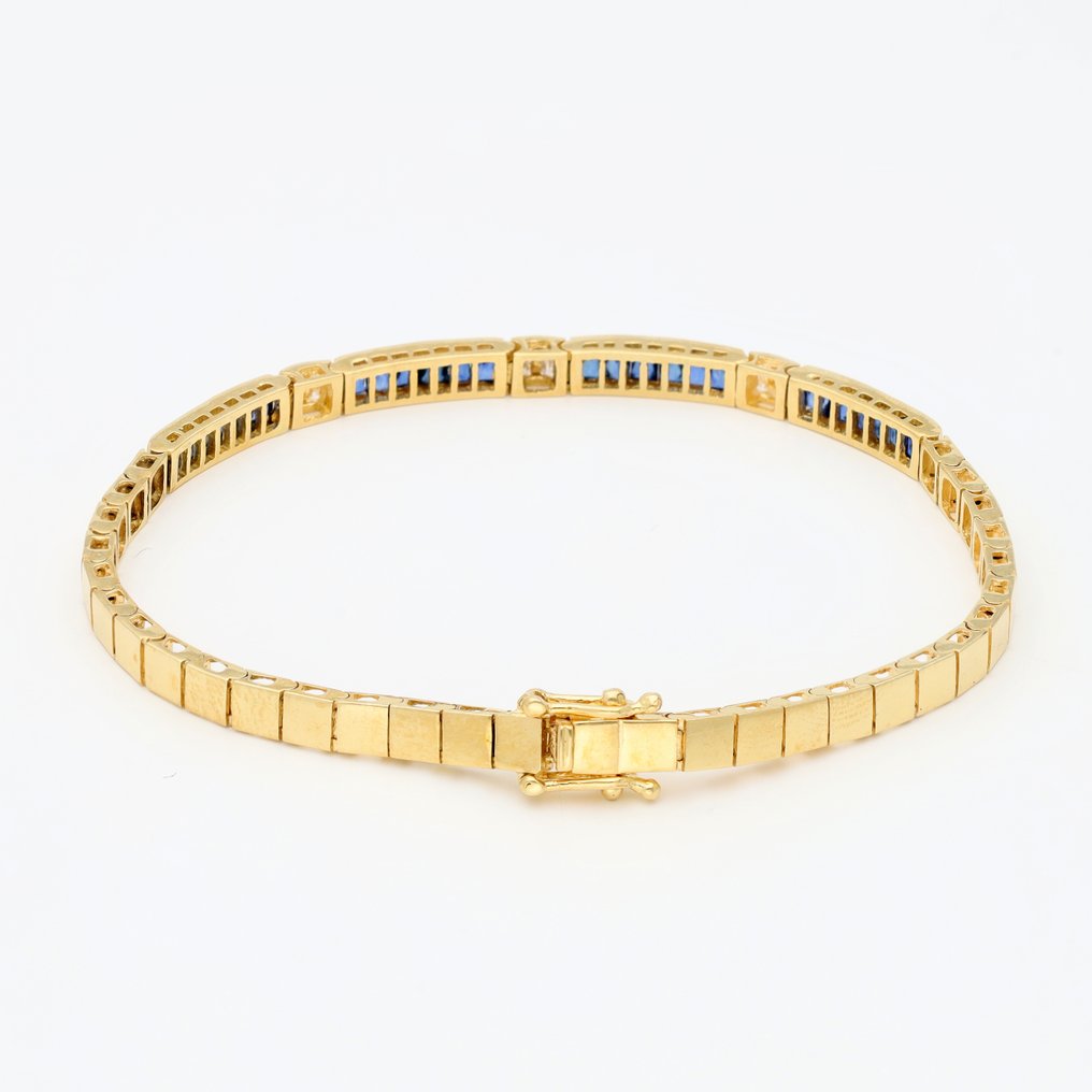 手镯 - 18K包金 黄金 - 钻石 - Saffier #2.1