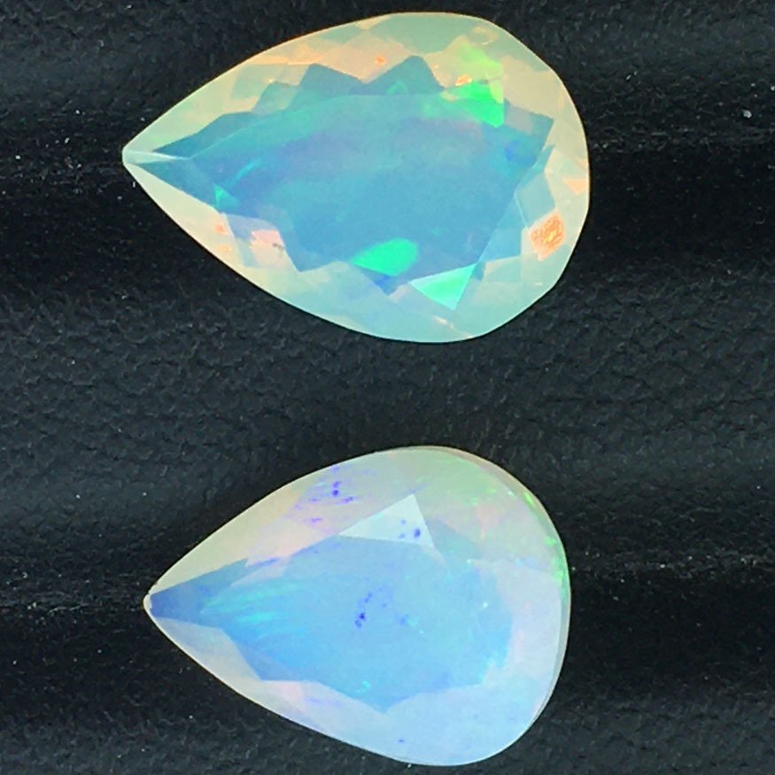 没有保留价 - 2 pcs  白色 蛋白石  - 5.83 ct - 安特卫普宝石检测实验室（ALGT） - NATURAL OPAL #3.2