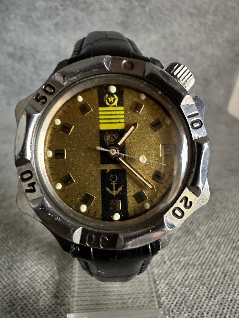 苏联 - 原装 Vostok-Watch 海军上将的 - 軍用配件 #1.0