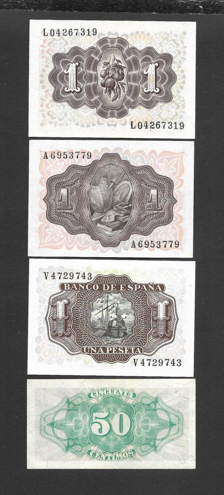 Spanyolország. - 10 Banknotes - various dates  (Nincs minimálár) #2.1