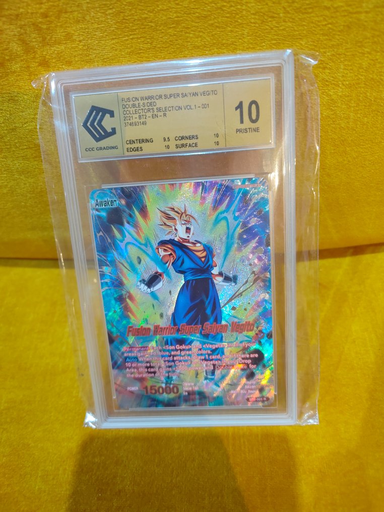 Bandai - 1 Graded card - Dragon Ball - Gogeta / Vegito Bt2-001 R - CCC Pristine 10 #4.3