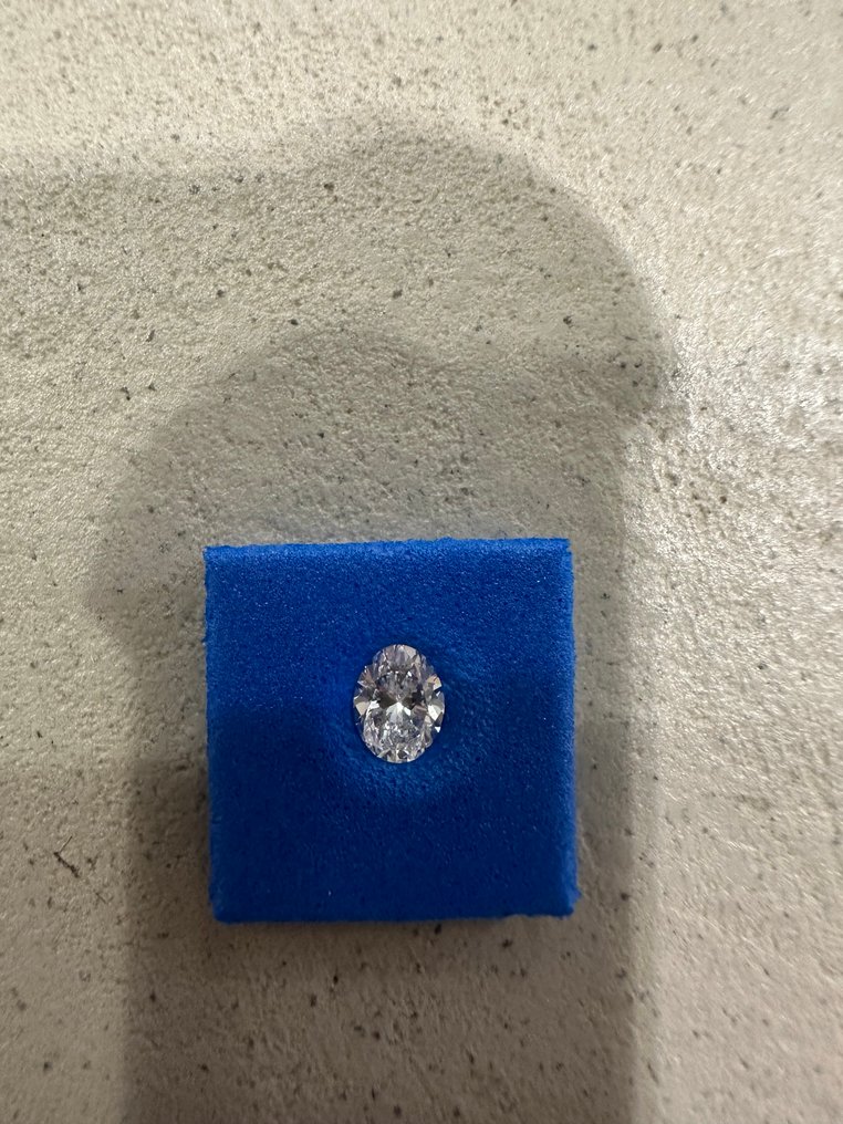 1 pcs 钻石 (天然) - 0.40 ct - 椭圆形 - D (无色) - IF - 比利时高阶层钻石议会 #1.0