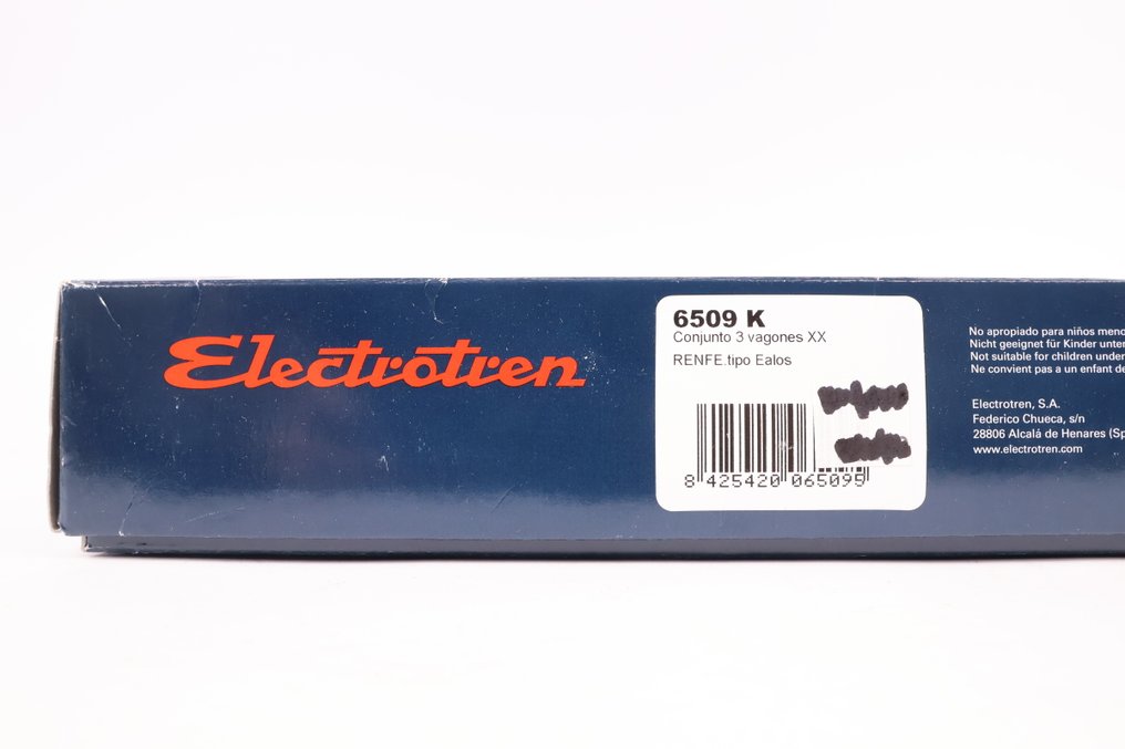 Electrotren H0 - 6509K - Set machetă tren cu vagon marfă (1) - Set de 3 vagoane tip Ealos - RENFE #3.2