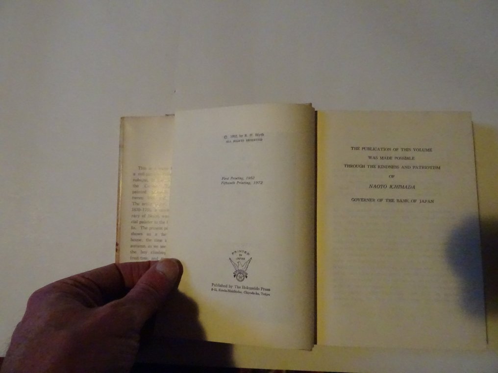 R. H. Blyth - Haiku (4 volume set - 1. Eastern Culture,. 2. Spring, 3. Summer-Autumn, 4, Winter) R. H.  Blyth - 1952 #1.0