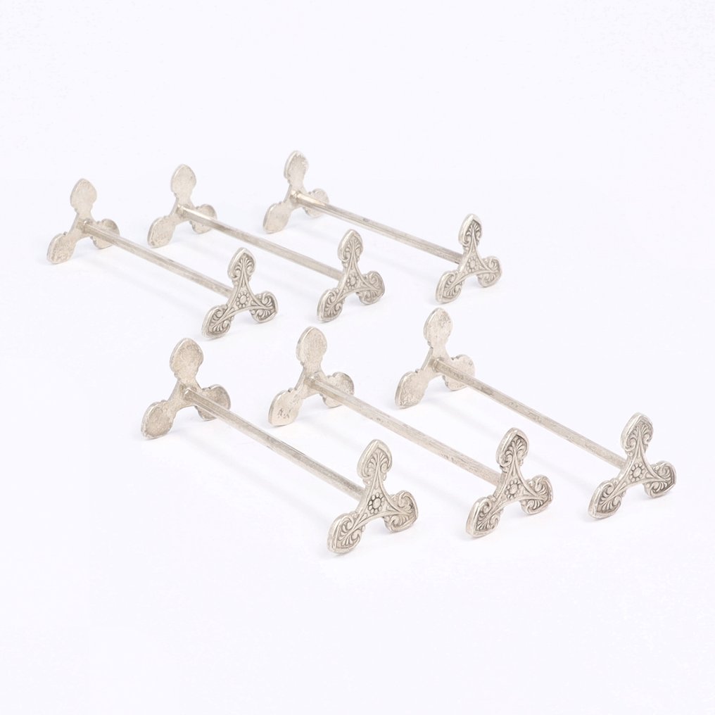 Gebr. Seton - Stojak na noże (6) - Srebro pr. 833 #1.0