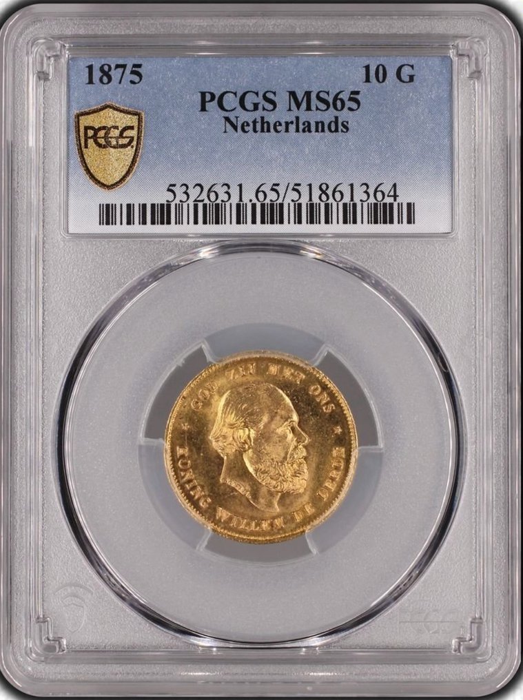 Holland. Willem III. 10 Gulden 1875 #1.0