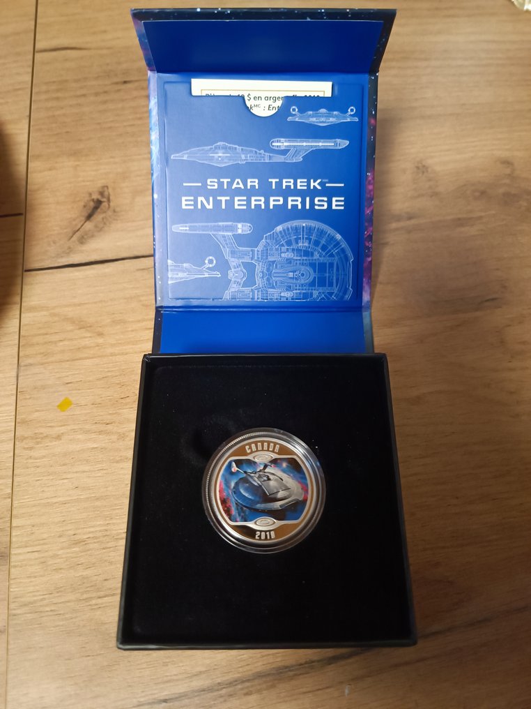 加拿大. 10 Dollars 2018 Star Trek U.S.S. Enterprise NX-01 1/2 Oz (没有保留价) #3.2