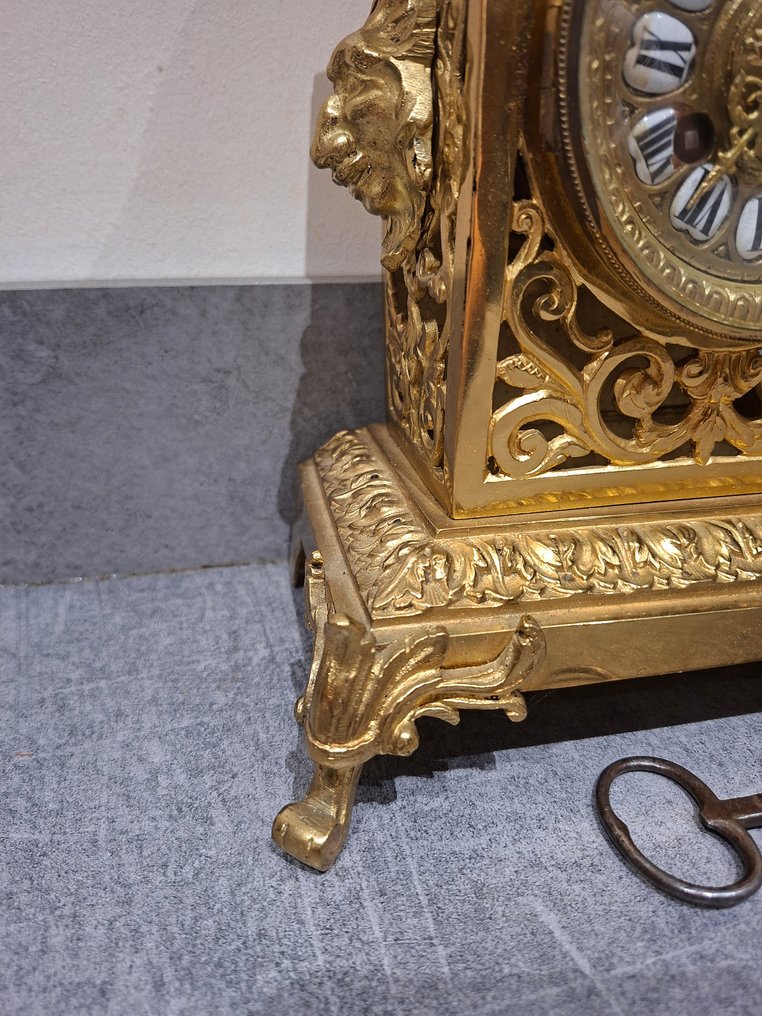 Ceas Cartel - non signé -   - Bronz aurit - 1850-1900 #1.0